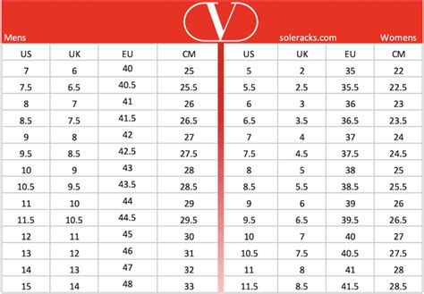 Valentino size chart